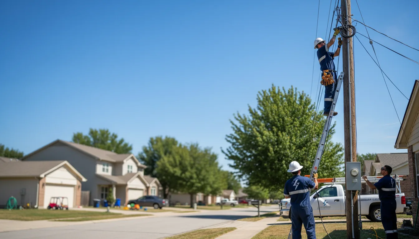 Residential electrician providing installation services in Plainville, IN